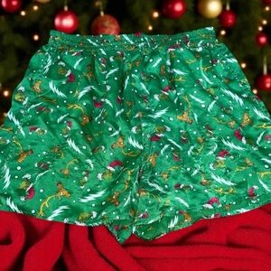 Vintage Dr Seuss Grinch Mens Medium Boxer Shorts 100% Silk Stole Christmas 1994